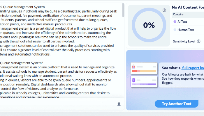 Features of School Queue Management System